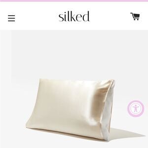 Silked golden tan satin pillowcase sleeve - brand new